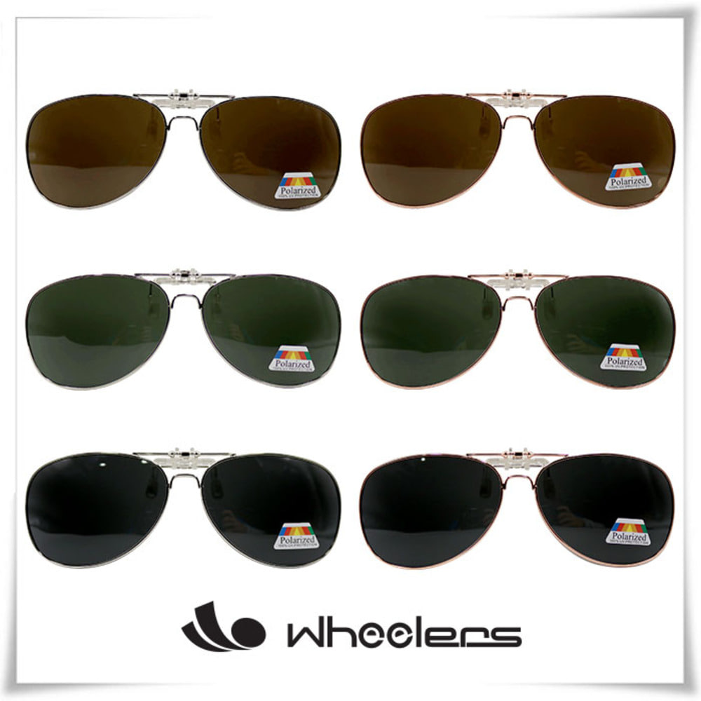휠러스 클립/플립형 편광 선글라스_CLM009(PC렌즈,대만산,자외선차단,안경착용)